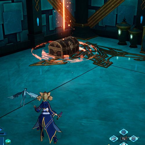 The player is standing next to the treasure chest no 4 from the third chapter&rsquo;s sixth quest in Sword Art Online Fractured Daydream