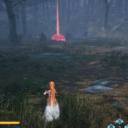 The player is standing next to the treasure chest no 4 from the third chapter&rsquo;s third quest in Sword Art Online Fractured Daydream