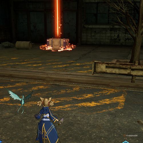 The player is standing next to the treasure chest no 5 from the second chapter&rsquo;s third quest in Sword Art Online Fractured Daydream