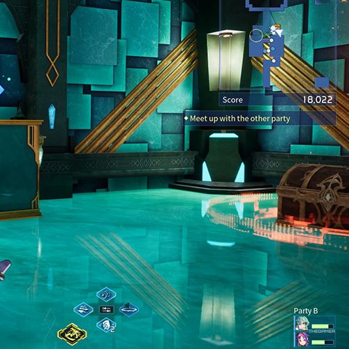 The player is standing next to the treasure chest no 6 from the third chapter&rsquo;s fifth quest in Sword Art Online Fractured Daydream