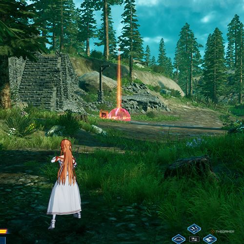 The player is standing next to the treasure chest no 7 from the third chapter&rsquo;s third quest in Sword Art Online Fractured Daydream