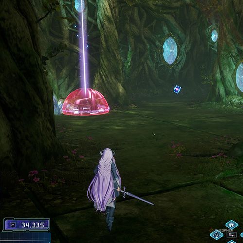 The player is standing next to the treasure chest no 8 from the fifth chapter&rsquo;s second quest in Sword Art Online Fractured Daydream