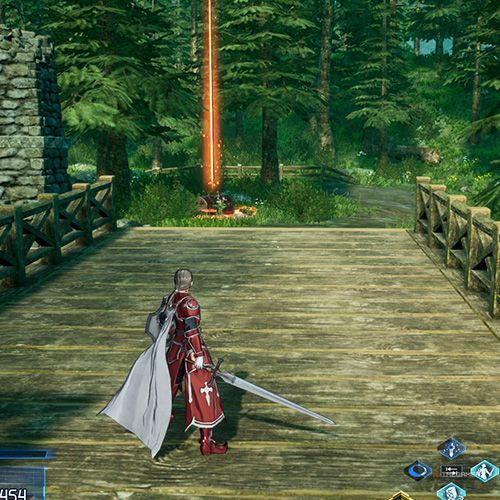 The player is standing next to the treasure chest no 8 from the third chapter&rsquo;s third quest in Sword Art Online Fractured Daydream