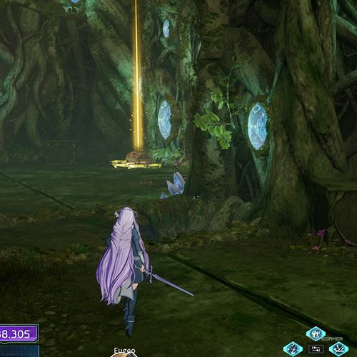 The player is standing next to the treasure chest no 9 from the fifth chapter&rsquo;s second quest in Sword Art Online Fractured Daydream
