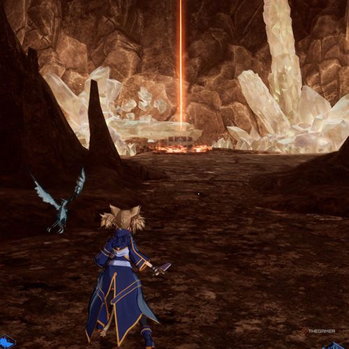 The player is standing next to the treasure chest no 9 from the second chapter&rsquo;s fifth quest in Sword Art Online Fractured Daydream