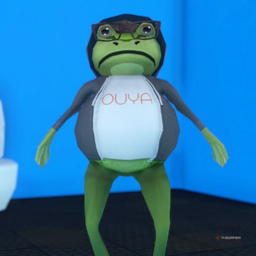 The player is wearing the Bob costume in Amazing Frog