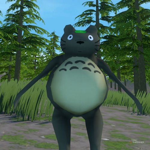 The player is wearing the Forest Frog costume in Amazing Frog