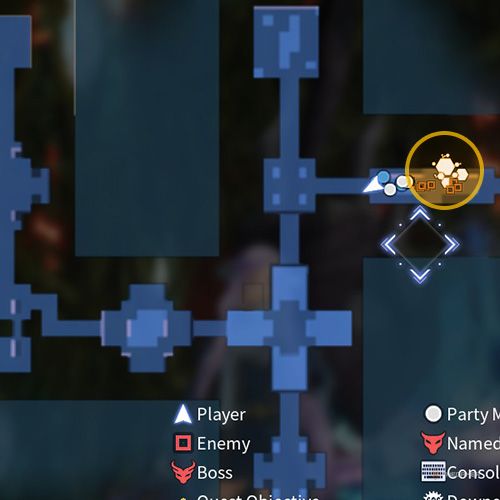 The remnant number two location is displayed on the map in fifth chapter&rsquo;s quest two in Sword Art Online Fractured Daydream