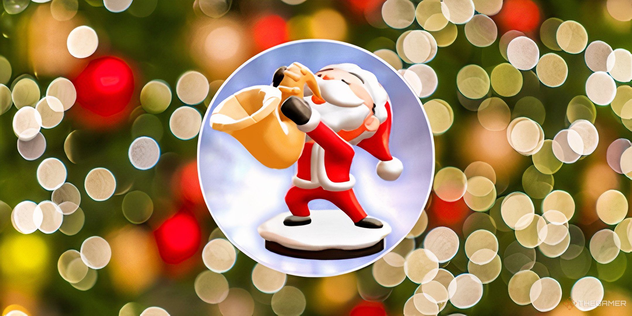 The Saxy Santa board token from the Jingle Joy season of Monopoly Go.