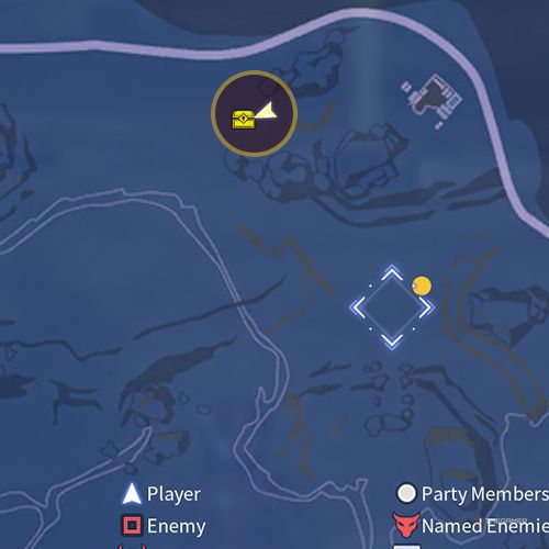 The trasure chest 2 location is displayed on the map in first chapter&rsquo;s quest five in Sword Art Online Fractured Daydream