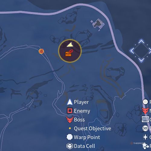The treasure chest no 1 location is displayed on the map in first chapter&rsquo;s quest six in Sword Art Online Fractured Daydream-1