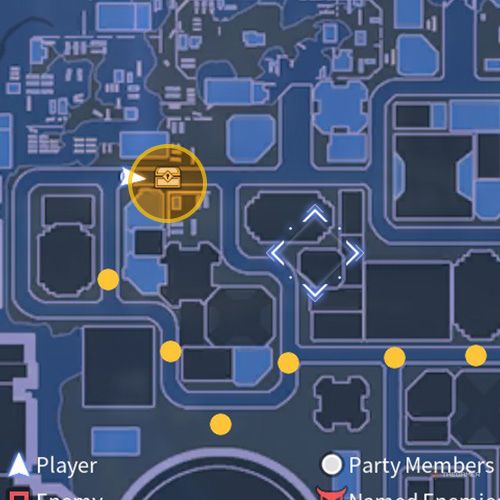The treasure chest no 1 location is displayed on the map in second chapter&rsquo;s side quest one in Sword Art Online Fractured Daydream