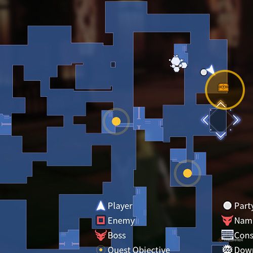 The treasure chest no 1 location is displayed on the map in second chapter&rsquo;s side quest three in Sword Art Online Fractured Daydream