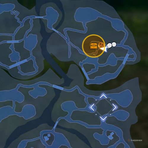 The treasure chest no 10 location is displayed on the map in third chapter&rsquo;s quest three in Sword Art Online Fractured Daydream