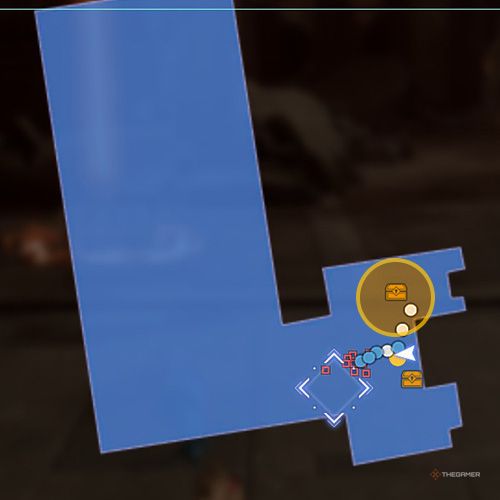 The treasure chest no 2 location is displayed on the map in fourth chapter&rsquo;s side quest two in Sword Art Online Fractured Daydream