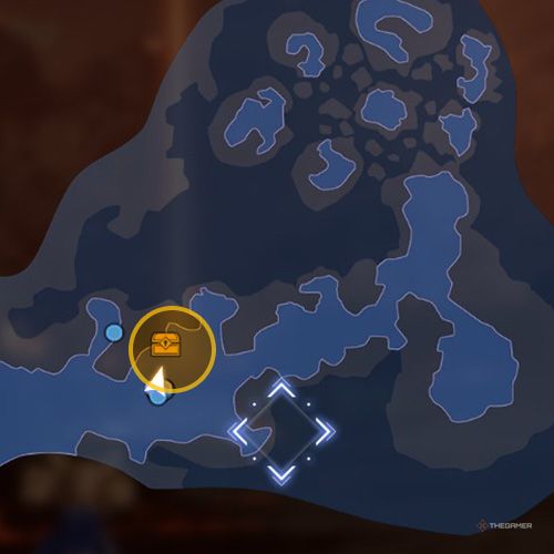 The treasure chest no 2 location is displayed on the map in second chapter&rsquo;s quest five in Sword Art Online Fractured Daydream