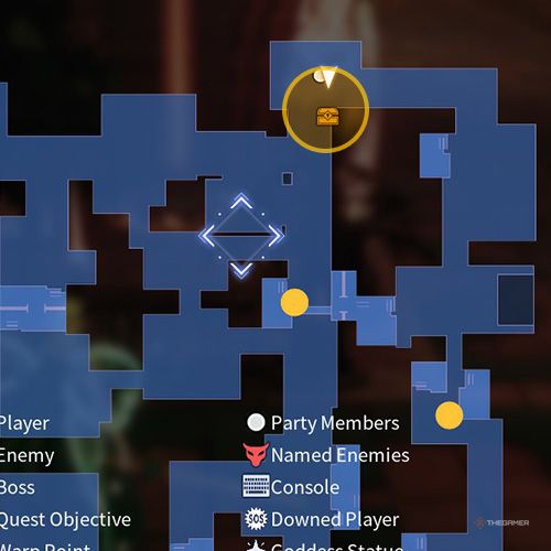 The treasure chest no 2 location is displayed on the map in second chapter&rsquo;s side quest three in Sword Art Online Fractured Daydream
