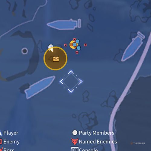 The treasure chest no 2 location is displayed on the map in third chapter&rsquo;s quest one in Sword Art Online Fractured Daydream
