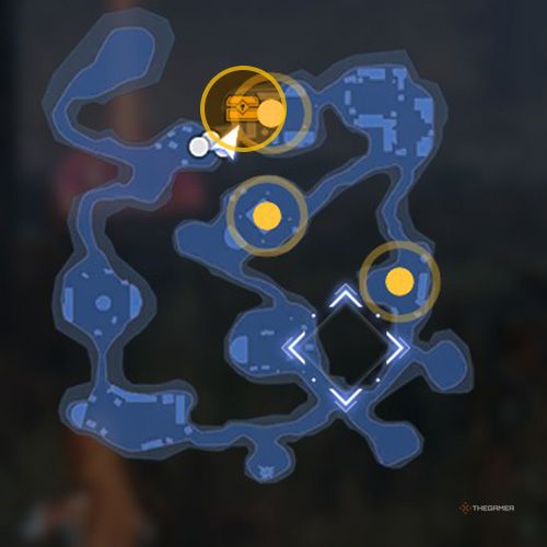 The treasure chest no 2 location is displayed on the map in third chapter&rsquo;s quest three in Sword Art Online Fractured Daydream