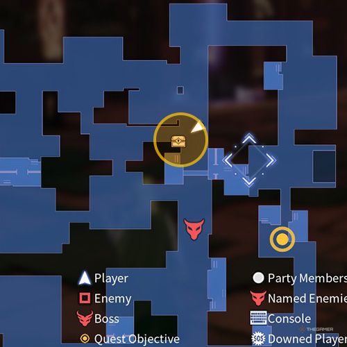 The treasure chest no 3 location is displayed on the map in second chapter&rsquo;s side quest three in Sword Art Online Fractured Daydream