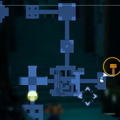 The treasure chest no 3 location is displayed on the map in third chapter&rsquo;s quest five in Sword Art Online Fractured Daydream