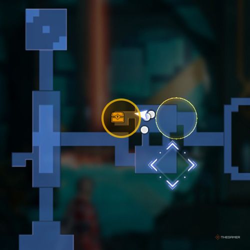The treasure chest no 3 location is displayed on the map in third chapter&rsquo;s quest four in Sword Art Online Fractured Daydream