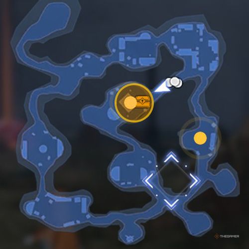 The treasure chest no 3 location is displayed on the map in third chapter&rsquo;s quest three in Sword Art Online Fractured Daydream