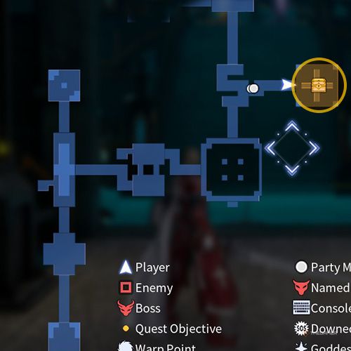 The treasure chest no 4 and 5 location is displayed on the map in third chapter&rsquo;s quest four in Sword Art Online Fractured Daydream