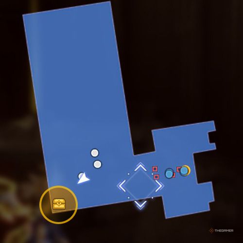 The treasure chest no 4 location is displayed on the map in fourth chapter&rsquo;s side quest two in Sword Art Online Fractured Daydream