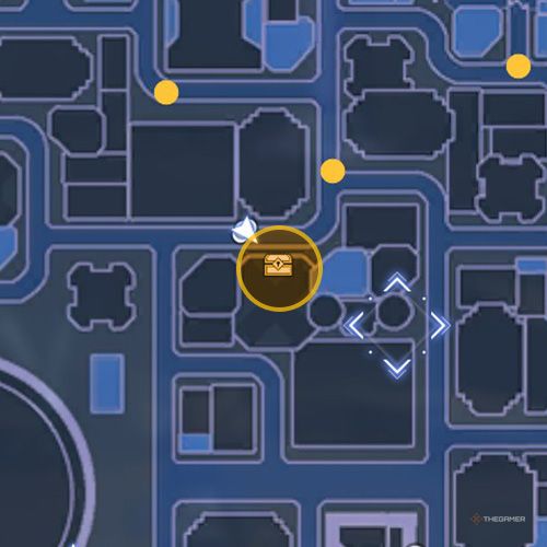 The treasure chest no 4 location is displayed on the map in second chapter&rsquo;s quest three in Sword Art Online Fractured Daydream