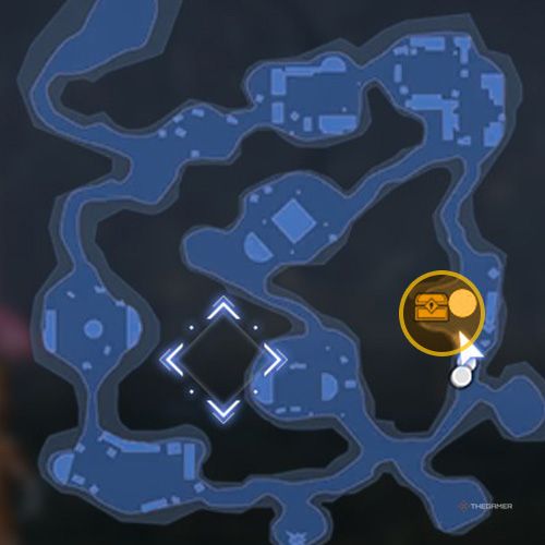 The treasure chest no 4 location is displayed on the map in third chapter&rsquo;s quest three in Sword Art Online Fractured Daydream