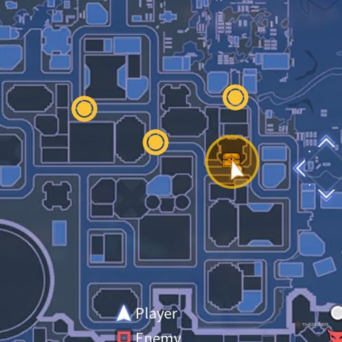 The treasure chest no 5 location is displayed on the map in second chapter&rsquo;s quest three in Sword Art Online Fractured Daydream