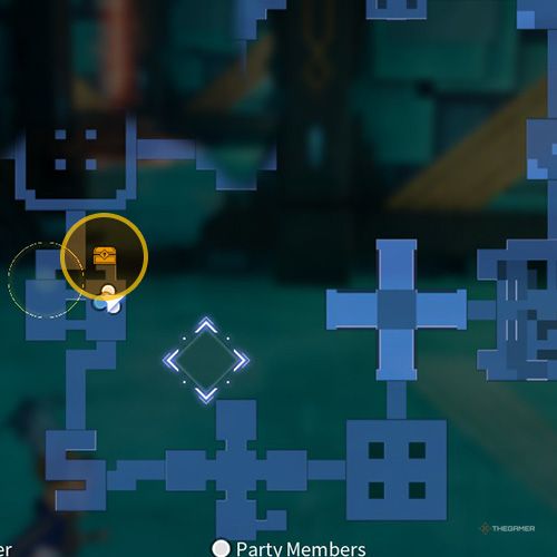 The treasure chest no 6 location is displayed on the map in third chapter&rsquo;s quest five in Sword Art Online Fractured Daydream
