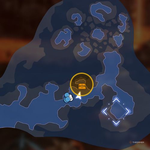 The treasure chest no 7 location is displayed on the map in second chapter&rsquo;s quest five in Sword Art Online Fractured Daydream