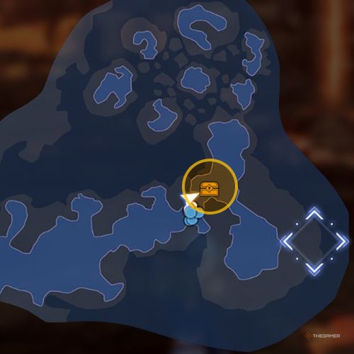 The treasure chest no 8 location is displayed on the map in second chapter&rsquo;s quest five in Sword Art Online Fractured Daydream