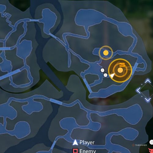 The treasure chest no 9 location is displayed on the map in third chapter&rsquo;s quest three in Sword Art Online Fractured Daydream