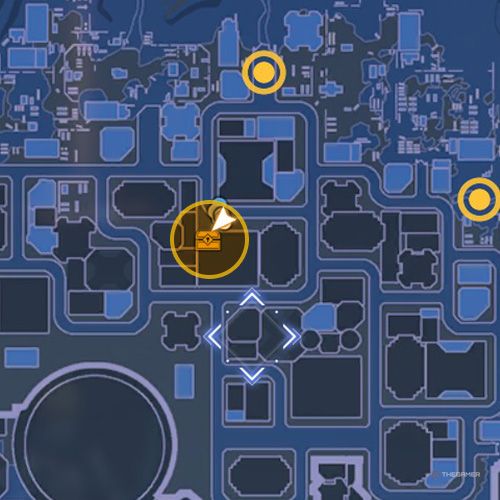 The treasure chest number five location is displayed on the map in fifth chapter&rsquo;s quest four in Sword Art Online Fractured Daydream