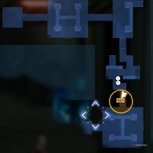 The treasure chest number five location is displayed on the map in fifth chapter&rsquo;s quest six in Sword Art Online Fractured Daydream