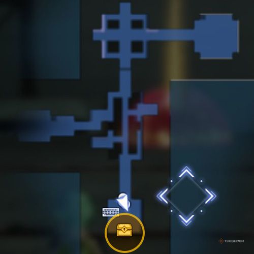 The treasure chest number four location is displayed on the map in fifth chapter&rsquo;s quest five in Sword Art Online Fractured Daydream