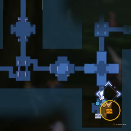 The treasure chest number four location is displayed on the map in fifth chapter&rsquo;s quest two in Sword Art Online Fractured Daydream