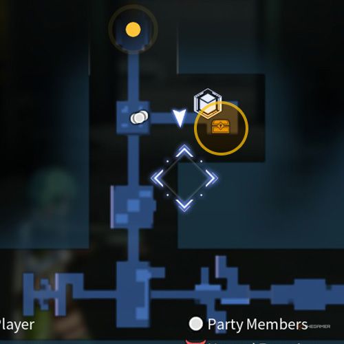 The treasure chest number nine and ten location is displayed on the map in fifth chapter&rsquo;s quest five in Sword Art Online Fractured Daydream