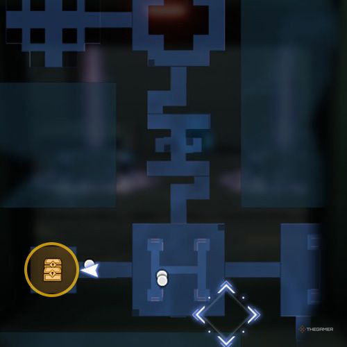 The treasure chest number one and two location is displayed on the map in fifth chapter&rsquo;s quest six in Sword Art Online Fractured Daydream