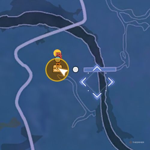 The treasure chest number one location is displayed on the map in fourth chapter&rsquo;s side quest six in Sword Art Online Fractured Daydream