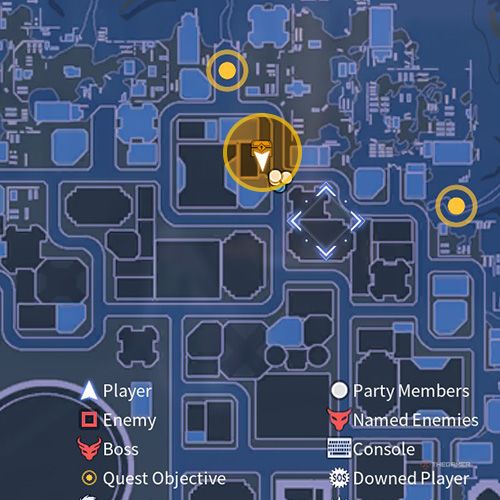 The treasure chest number six location is displayed on the map in fifth chapter&rsquo;s quest four in Sword Art Online Fractured Daydream