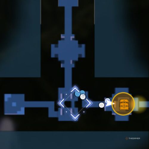 The treasure chest number two and three location is displayed on the map in fifth chapter&rsquo;s quest two in Sword Art Online Fractured Daydream