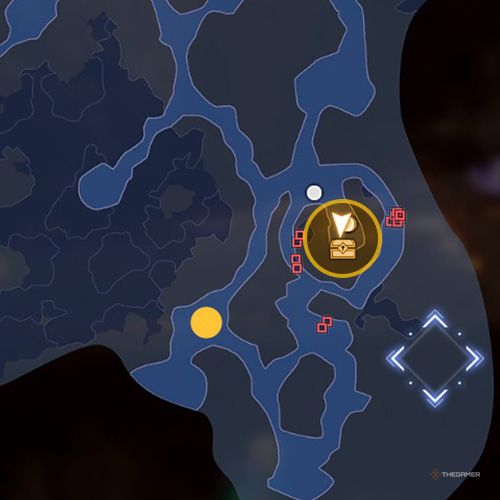 The treasure chest no 2 location is displayed on the map in fourth chapter&rsquo;s side quest two in Sword Art Online Fractured Daydream