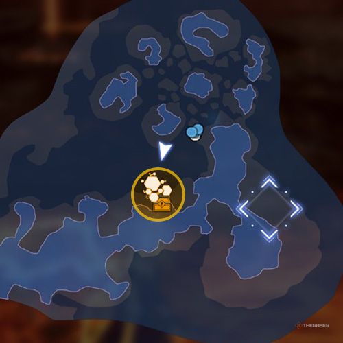 The treasure remnant no 2 location is displayed on the map in second chapter&rsquo;s quest five in Sword Art Online Fractured Daydream