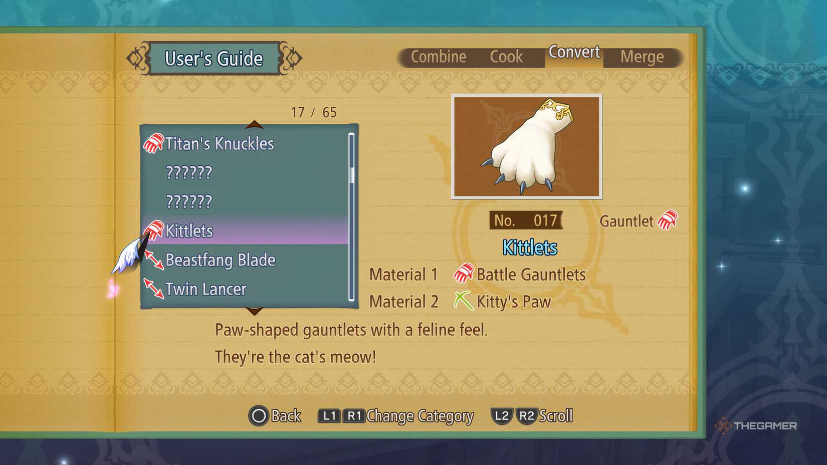 How To Get Every Dualizing Recipe In Tales Of Graces F Remastered