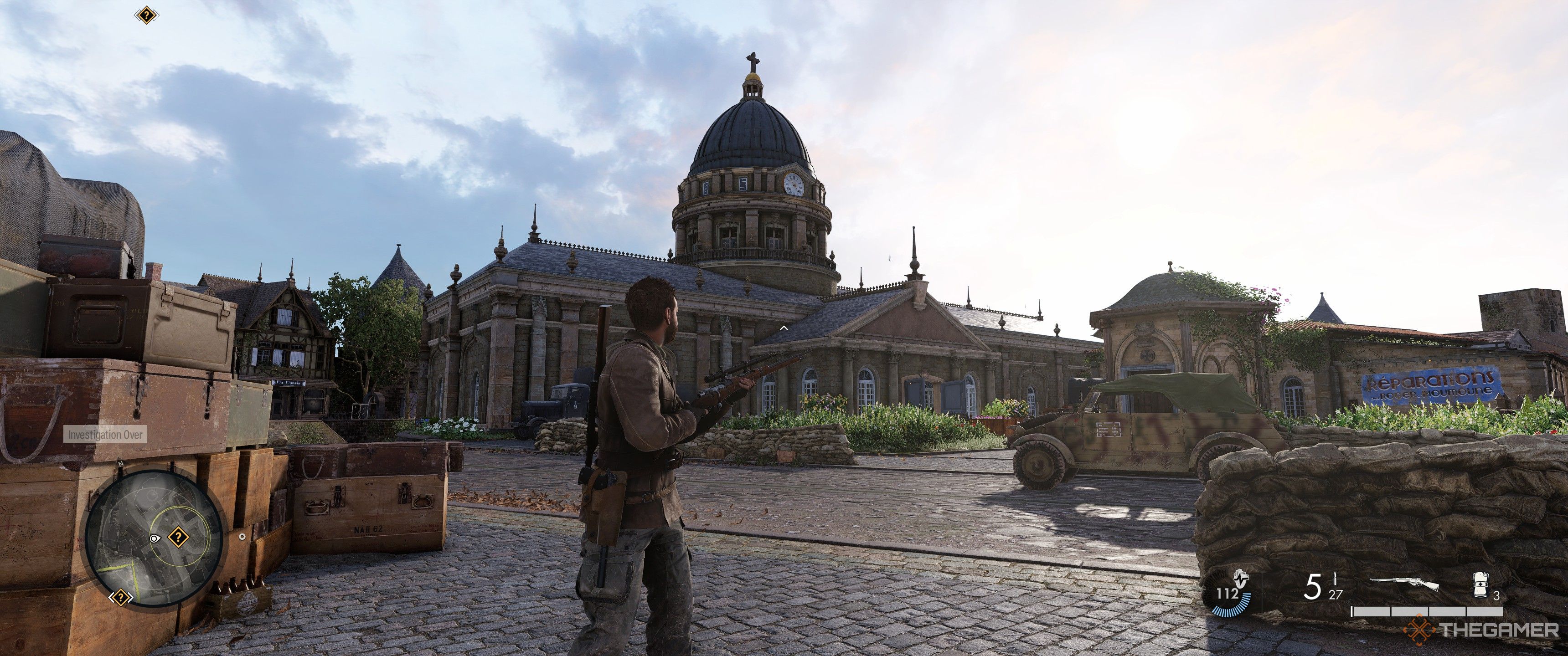 A library in Sniper Elite: Resistance.