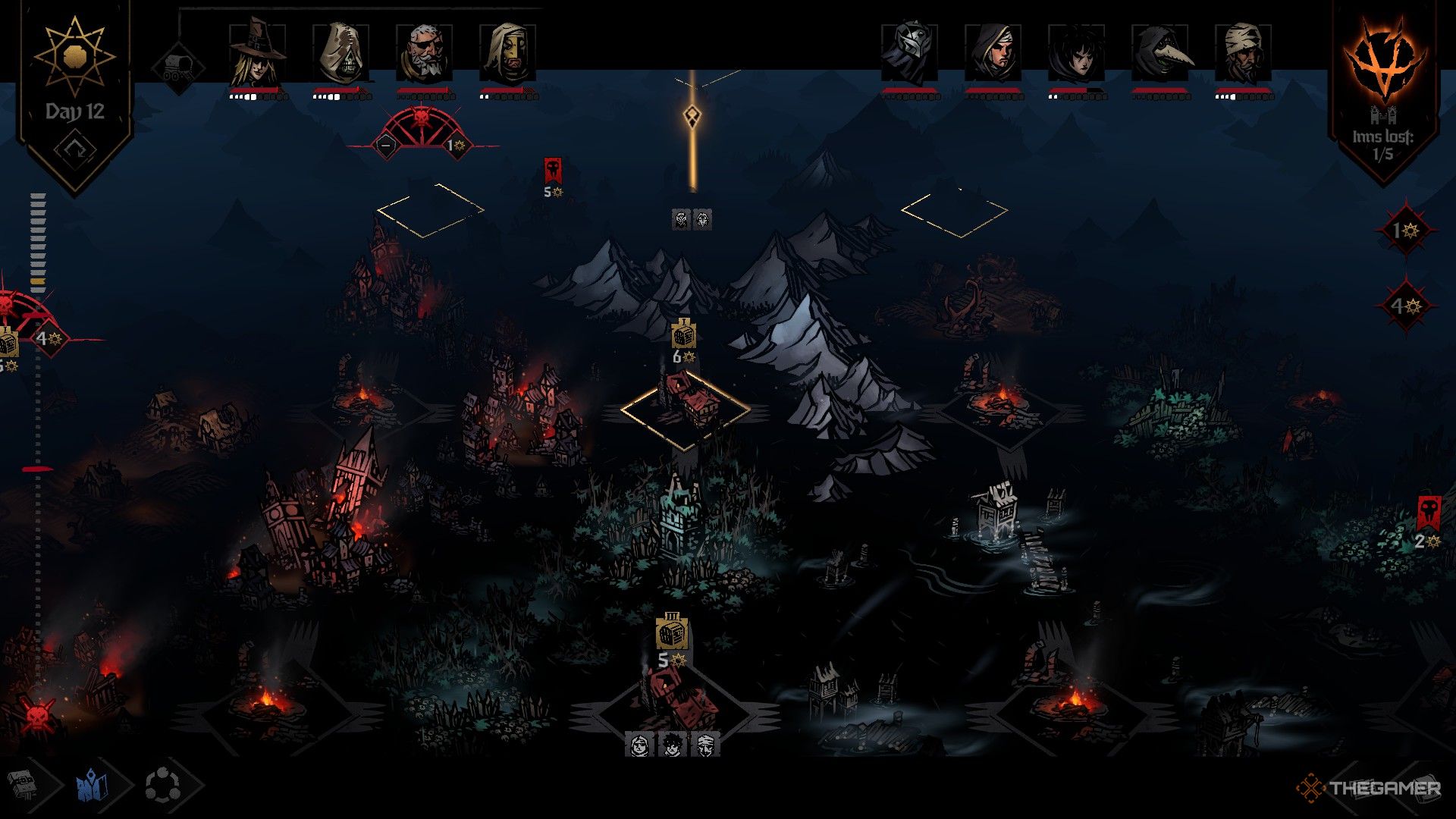 مروری بر اولین نقشه موجود در Darkest Dungeon 2 Kingdoms.